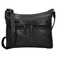 Hide & Stitches Crossbody Schoudertas Zwart - thumbnail