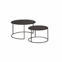 RENEW Salontafel 'Spello' XL, Teakhout, Set van 2 stuks - thumbnail