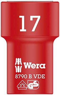 Wera 8790 B Zyklop VDE doppen, geïsoleerd, voorzien van 3/8" aandrijving, 17.0 x 46.0 mm - 1 stuk(s) - 05004961001 Wera 8790 B Zyklop VDE doppen, geïsoleerd, voorzien van 3/8" aandrijving, 17.0 x 46.0 mm - 1 stuk(s) - 05004961001