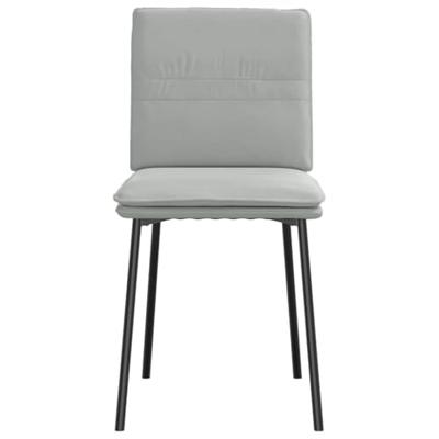 Eetkamerstoelen 4 st fluweel lichtgrijs Eetkamerstoelen 4 st fluweel lichtgrijs