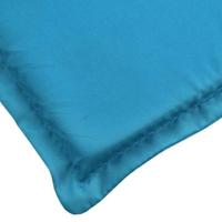 VidaXL Ligbedkussen 186x58x3 cm oxford stof blauw - thumbnail