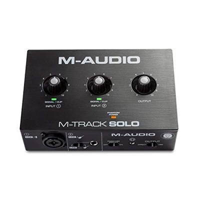 M-AUDIO M-Track Solo USB Audio-interface Crystal voorversterker 16 bit 48 kHz Zwart