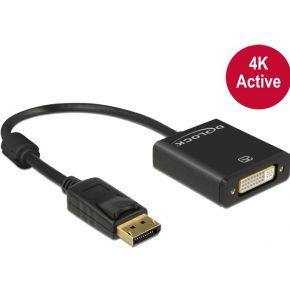 DeLOCK displayport naar dvi adapter (zwart, 0,2 meter, 4k)