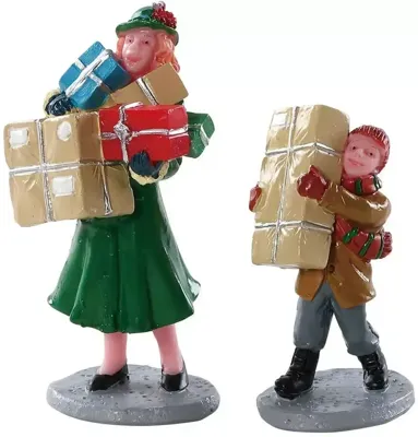 Kerstfiguur Christmas rush set of 2 LEMAX - Lemax Kerstfiguur Christmas rush set of 2 LEMAX - Lemax