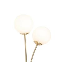 QAZQA Moderne wandlamp goud met opaal glas 2-lichts - Athens - thumbnail