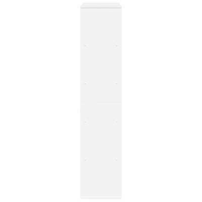 Kamerscherm 100x33x156,5 cm bewerkt hout wit - thumbnail