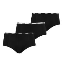 3-Pack dames mini Boxershorts - Katoen dames ondergoed - Vrouwen hipster - XS - Zwart | Dames boxer - Onderbroek - Ondergoed - XS - Onderbroek - - - thumbnail
