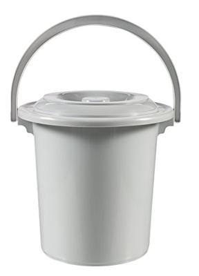 Curver toiletemmer 10l lichtgrijs