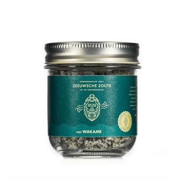 Zeeuwsche Zoute Zout met wakame glazen pot bio 100 Gram