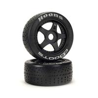 dBoots Hoons 42/100mm Silver Belted Tires with 2.9" 5-Spoke Wheels (2) (ARA550070) - thumbnail