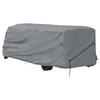 VidaXL Camperhoezen 970x235x275 cm vliesvlies grijs - thumbnail