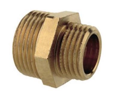 Kirchhoff Messing reduceerkoppeling, blank, 1 1/4"ET x 1"ET - 989356349