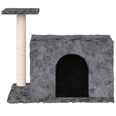 Bussandri Exclusive - Kattenmeubel met sisal krabpale 51 cm donkergrijs