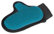 TRIXIE VERZORGINGSHANDSCHOEN MET METALEN PINNEN GROEN / ZWART 24X18 CM