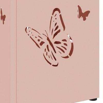 VidaXL Paraplu standaard met opslag roze 15,5 x 15,5 x 49 cm metaal