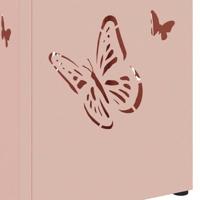 VidaXL Paraplu standaard met opslag roze 15,5 x 15,5 x 49 cm metaal - thumbnail