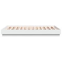 Bedframe LED massief hout wit 140x190 cm - thumbnail