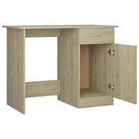 Bureau 100x50x76 cm bewerkt hout sonoma eikenkleurig - thumbnail