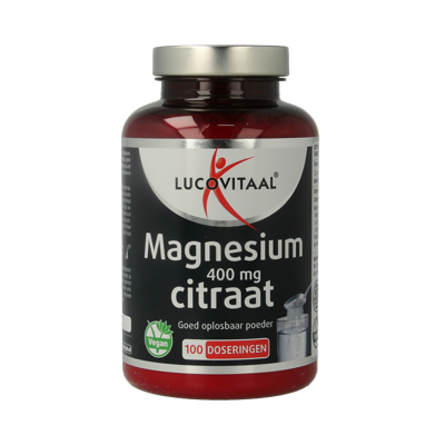 Lucovitaal Magnesium citraat 400mg poeder 250 Gram Lucovitaal Magnesium citraat 400mg poeder 250 Gram