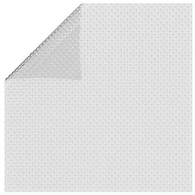 Zwembadfolie solar drijvend 260x160 cm PE grijs