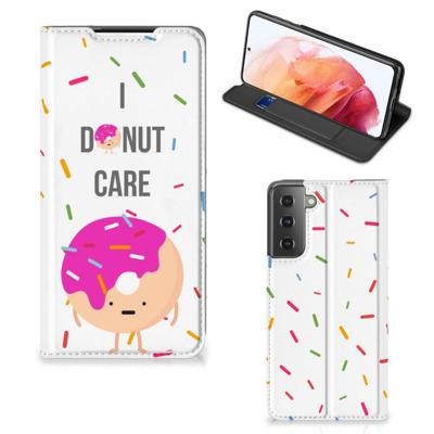 Samsung Galaxy S21 | Flip Style Cover | Donut Roze Samsung Galaxy S21 | Flip Style Cover | Donut Roze