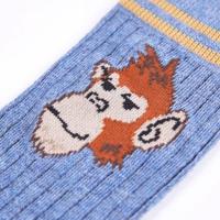 Kindersokken 5 paar apenprint EU 23-26 - thumbnail