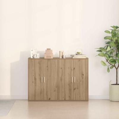 Sideboards 2 stuks Artisan Eiken 60x31x84 cm, Gemaakt van Hout