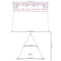 Schommelframe voor buiten met 6 ophanghaken staal blauw - thumbnail