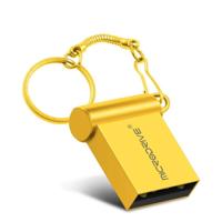 MicroDrive 8GB USB 2 0 metalen mini USB flash drives U disk (goud) - thumbnail