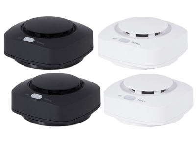 Brainz Rookmelders - 2 stuks (zwart of wit)