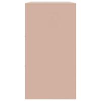 Dressoir 99x39x73 cm staal roze - thumbnail