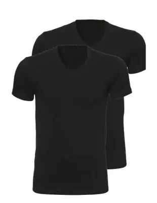 Heren T-Shirt V-hals 2-Pack- 30870 - XXL - Wit - XXL - XXL - XXL