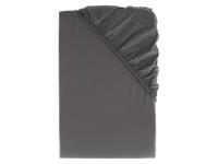 LIVARNO home Perkal hoeslaken, 180-200 x 200 cm (Donkergrijs) - thumbnail