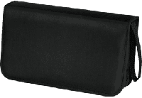 Hama cd wallet nylon 80 zwart - thumbnail
