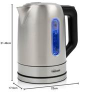 Tristar Waterkoker RVS 1,7L 2200W - thumbnail