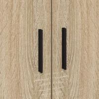 Opbergbedframe met opslag Sonoma eiken 90 x 190 cm Bewerkt hout - thumbnail