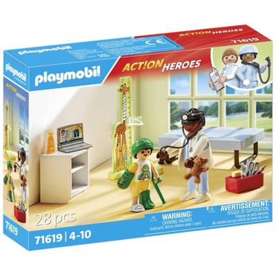 PLAYMOBIL Action Heroes kinderarts met teddybeer 71619