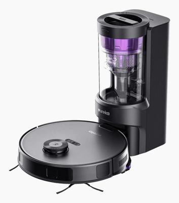 eureka NERE10S Dweil- en zuigrobot Zwart