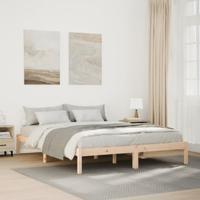 Bedframe extra lang zonder matras massief grenenhout 140x220 cm - thumbnail