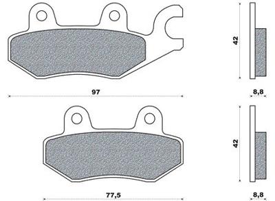 Newfren remblokset fd0257 dink voor/achter, top boy achter