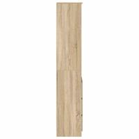 Highboard 37,5x35x180 cm spaanplaat sonoma eikenkleurig - thumbnail