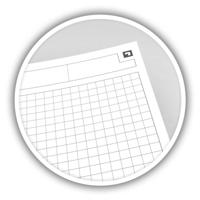 Oxford INTERNATIONAL meetingbook connect, stevige kartonnen kaft grijs, 160 bladzijden,ft B5, geruit 5 mm - thumbnail