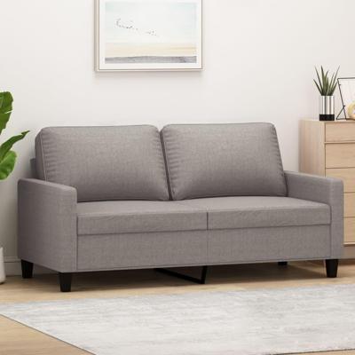 Tweezitsbank 140 cm stof taupe