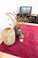 Louis de Poortere - 8260 Fading World Medallion Scarlet - 80x150 cm Vintage Vloerkleed - thumbnail