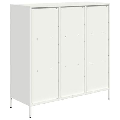 Hoge kast 101,5x39x103,5 cm staal wit