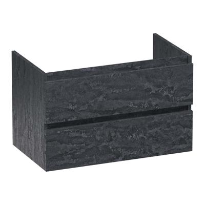 Brauer Joy - Onderkast - 80 cm - met 2 Softclose Lades Greeploos en 1 Sifon Uitsparing - Damascus