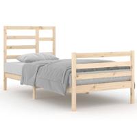 Bedframe massief hout 90x200 cm - thumbnail