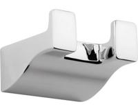 Dubbele Handdoekhaak Sapho Glamour 4.2x2.6 cm Chroom Sapho - thumbnail