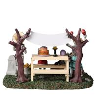 Lemax day of the dead party tafereel Spooky Town 2022 - thumbnail