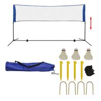 VidaXL Badminton net met shuttles 300x155 cm - thumbnail